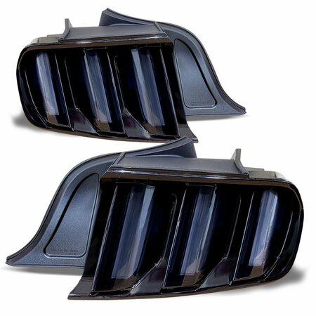 RENEGADE Tail Light With Sequential Turn Signal Glossy Black / Smoke CTRNG0636-GBS